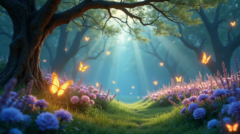 Significado de Sonhar com um Jardim: Descubra o que Borboletas Brilhantes Revelam