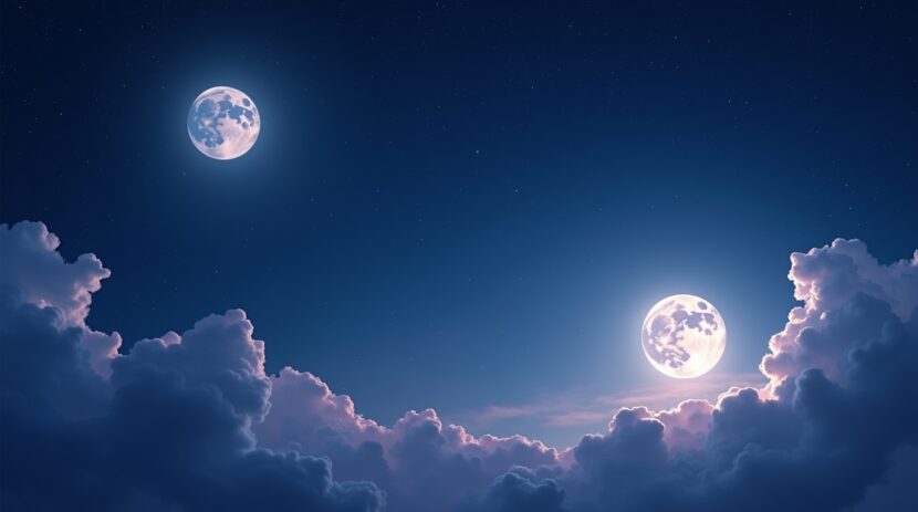 Sonhar com Lua Aparecendo em Dois Lugares: Descubra seus Significados