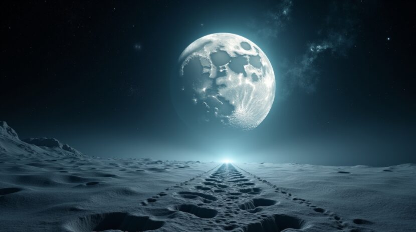 Sonhar com uma Lua com Pegadas Misteriosas: Descubra Seu Significado