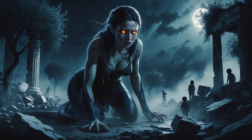 Lâmia na Mitologia Grega: Sombras, Tragédias e o Monstro que Assombra Mitologia Grega Lâmia: Descubra o Monstro e a Tragédia