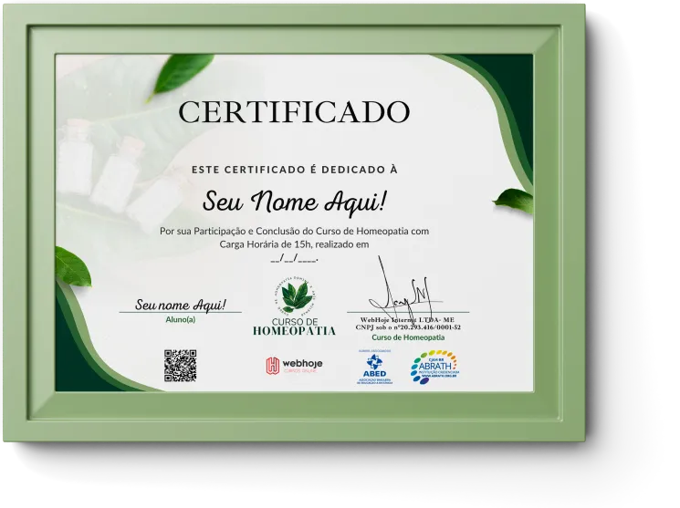 Curso de Homeopatia (WebHoje)