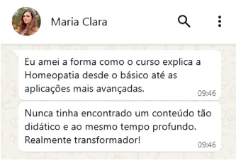 Curso de Homeopatia (WebHoje)
