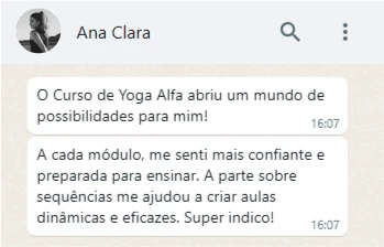 Curso de Yoga para Instrutores (WebHoje)