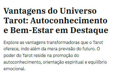 Curso de Tarot (WebHoje)