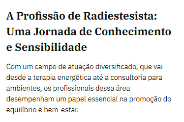 Curso de Radiestesia (WebHoje)