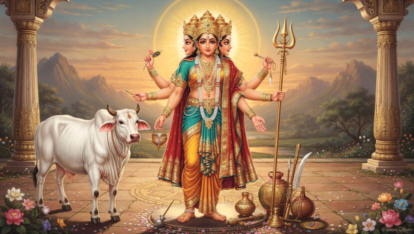 Dattatreya na mitologia hindu: significado e símbolos Divine figure of Dattatreya in Hindu mythology