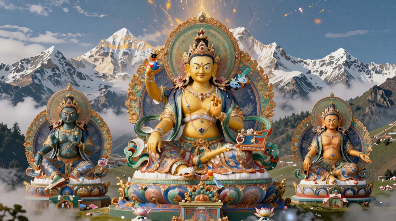 Divindades locais tibetanas na mitologia tibetana — segredos Divindades locais tibetanas na mitologia: deidades como protetores das montanhas tibetanas