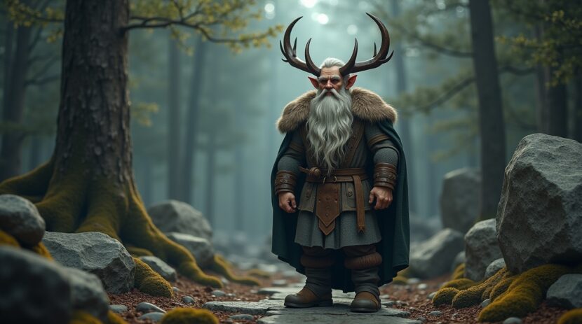 Lofarr mitologia nórdica: o ancestral oculto dos anões Lofarr na mitologia nórdica: ancestral dos anões em cena mística na floresta