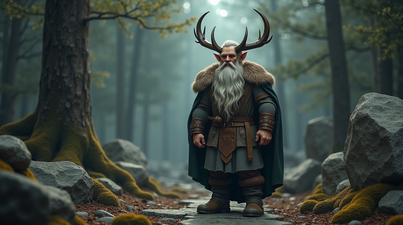 Lofarr mitologia nórdica: o ancestral oculto dos anões Lofarr na mitologia nórdica: ancestral dos anões em cena mística na floresta