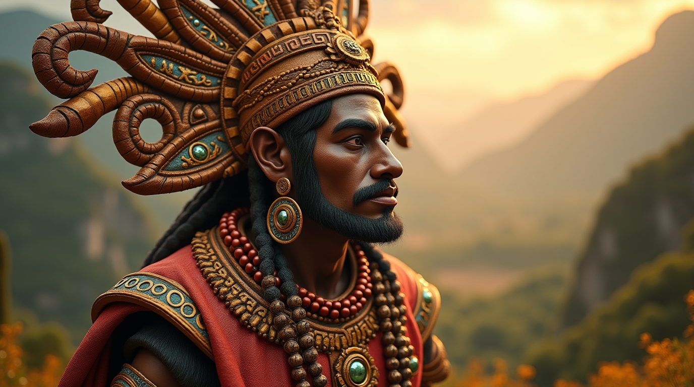 Mitologia Huari: Deuses, origem e símbolos dos Wari Deus Huari na mitologia Huari, cercado por símbolos da cultura Wari, em cenário andino