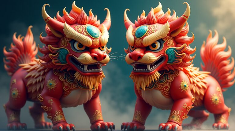 Shisa leões guardiões de Okinawa representando proteção e tradição na mitologia japonesa