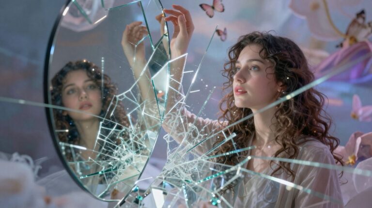 significado de sonhar com espelho que se reconstrói Significado de sonhar com espelho que se reconstrói sozinho, simbolizando autoconhecimento e reflexão interna