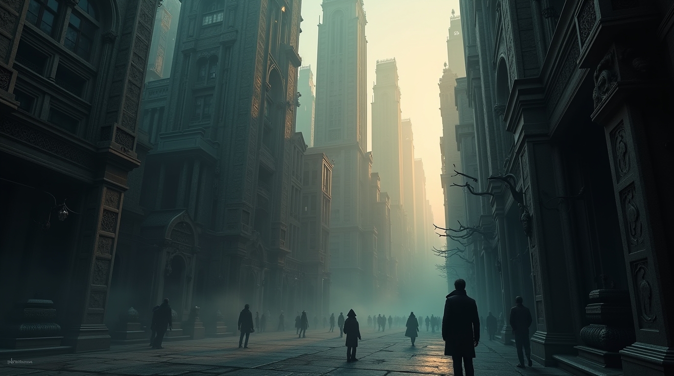 Sonhar com uma cidade onde a luz do sol nunca toca o chão? Sonhar com uma cidade onde a luz do sol nunca toca o chão: cena de escuridão e sombras urbanas