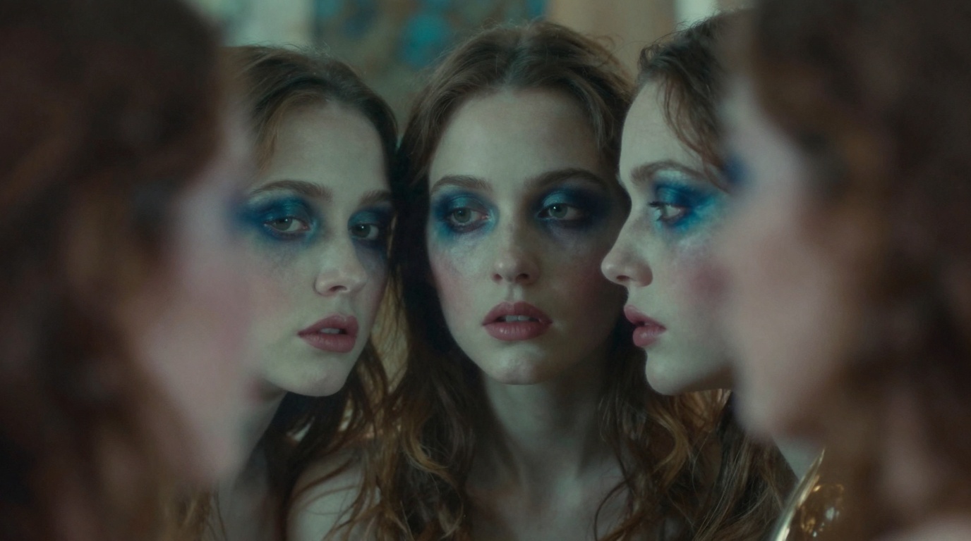 Sonhar com espelho que revela rostos desconhecidos: sinais Sonhar com espelho que revela rostos desconhecidos com reflexos intrigantes