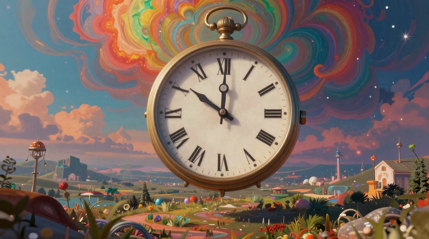 Sonhar com relógio que gira e levita no sonho: significado Sonhar com relógio que gira e levita: representação artística do simbolismo do tempo em sonhos