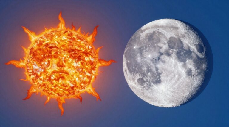 Sonhar com sol que troca de lugar com a lua em sonhos Sonhar com sol trocando de lugar com a lua em sonhos, simbolizando mudanças e dualidades