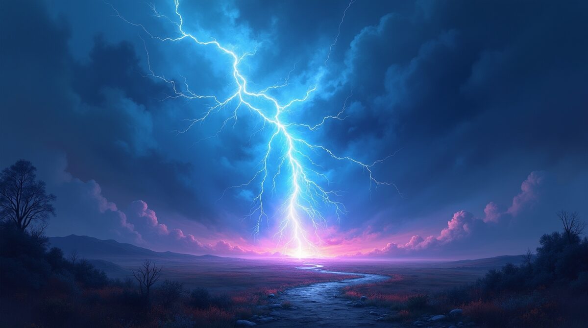 Sonhar com uma tempestade que ilumina o chão: Descubra o significado