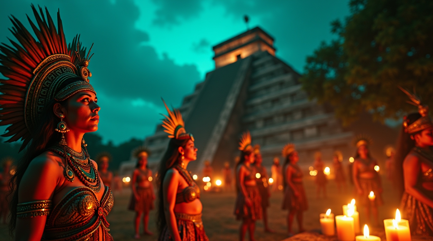 transformação espiritual maia na mitologia maia: Ritos Ritual de transformação espiritual maia em cena no contexto da mitologia maia