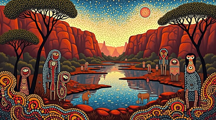 Animismo na mitologia aborígene: Vozes da Natureza Ancestral Animismo na mitologia aborígene: espíritos ancestrais em conexão com a natureza australiana