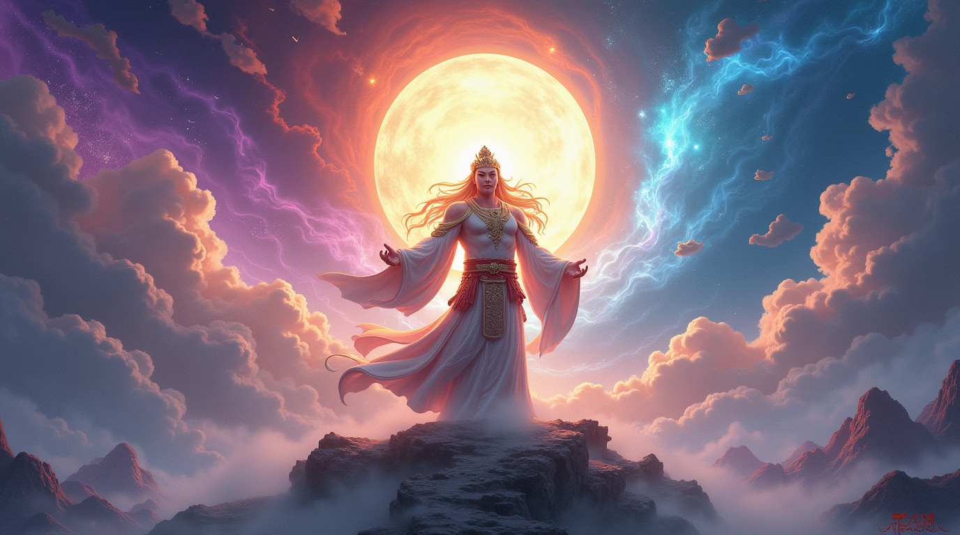 Céu e Terra na mitologia chinesa: Pangu criando o mundo e separando as dimensões