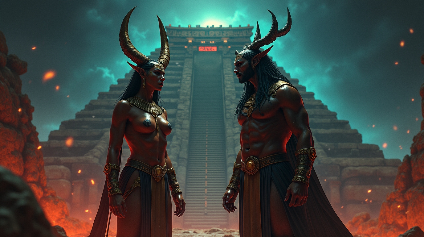 Divindades do submundo na mitologia mesopotâmica: Ereshkigal e Nergal no reino das sombras