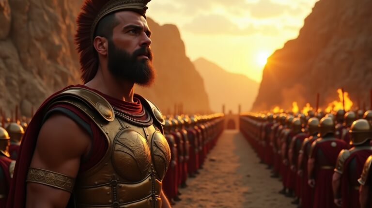 Leônidas na mitologia grega: herói espartano na Batalha das Termópilas com seus 300 espartanos