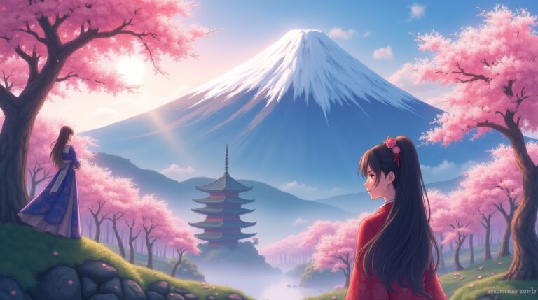Montanhas e deuses protetores na mitologia japonesa: Yamatumi e Konohana-Sakuya em meio ao Monte Fuji