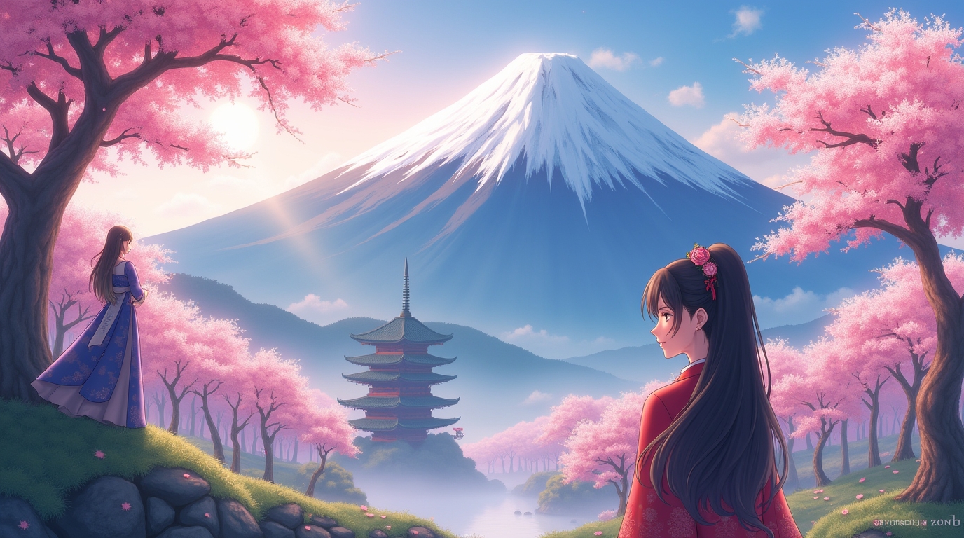 Montanhas e deuses protetores na mitologia japonesa: Yamatumi e Konohana-Sakuya em meio ao Monte Fuji