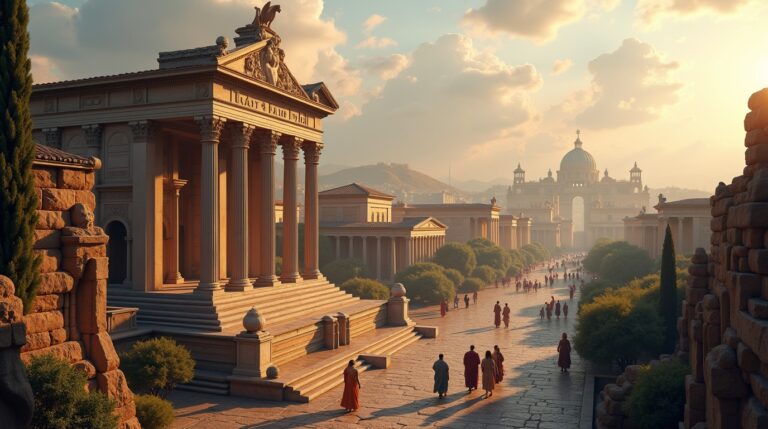 Templos consagrados na mitologia romana com arquitetura impressionante e deuses romanos