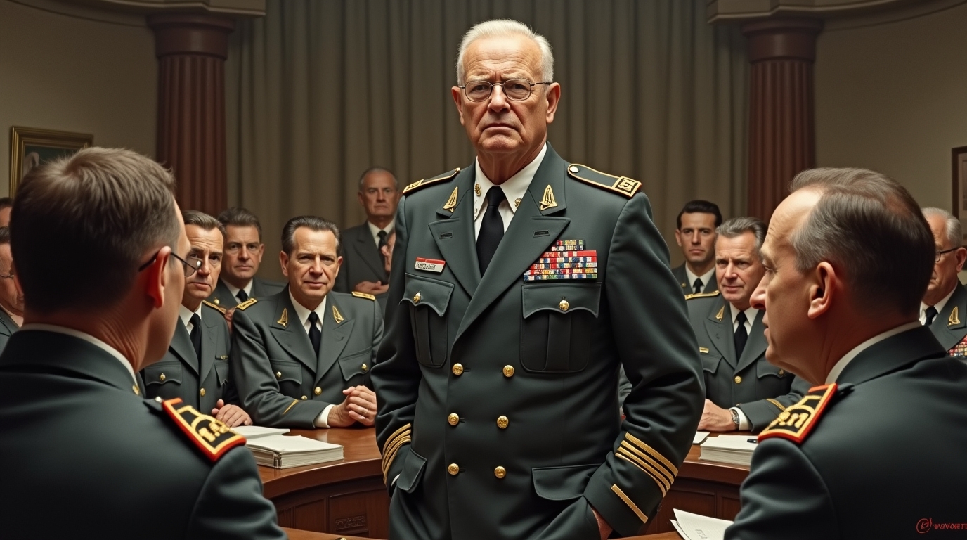 Dwight D. Eisenhower como comandante aliado do Dia D em Normandia durante a Segunda Guerra Mundial