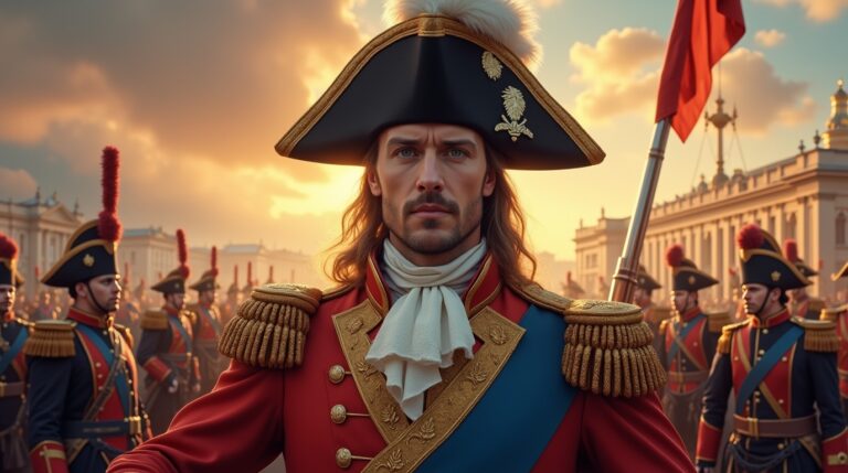 Pedro o Grande modernização da Rússia: o czar moderno Pedro o Grande modernizando a Rússia e suas forças armadas, em cena vibrante com São Petersburgo ao fundo